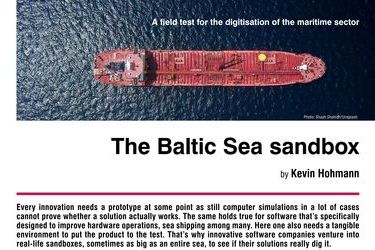 The Baltic Sea sandbox. A field test for the digitisation of the maritime sector