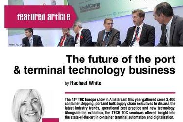 The future of the port & terminal technology business. TOC Europe 2017, 27-29th of June, by Rachael White