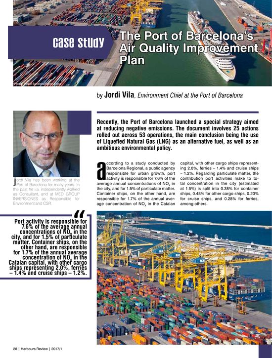 The Port of Barcelona’s Air Quality Improvement Plan