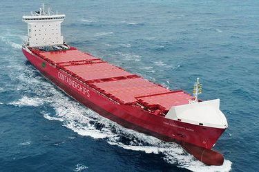 The gas-run Containerships Nord on its way to the Baltic