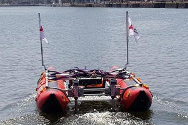 An autonomous sounding boat in Antwerp