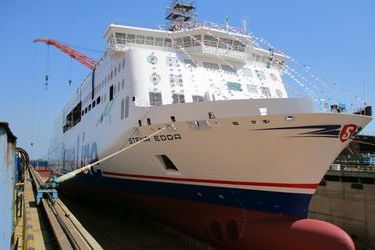 Avic floats out Stena Line's second E-Flexer