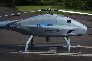 A sulphur-sniffing drone north of the Great Belt