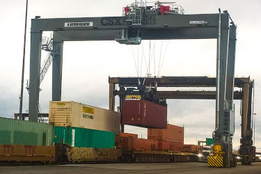Liebherr delivers three RTGs to CSX Intermodal Terminals