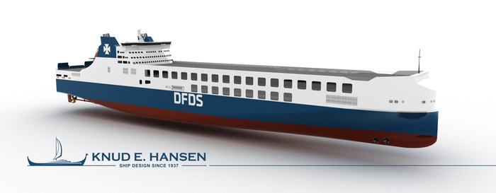 DFDS Seaways' ro-ro newbuild designed by Knud E. Hansen naval architects