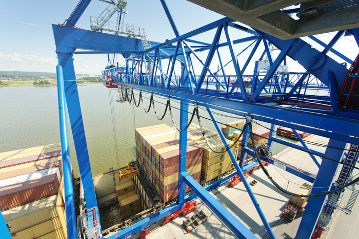 Container operations at the Port of Norrköping